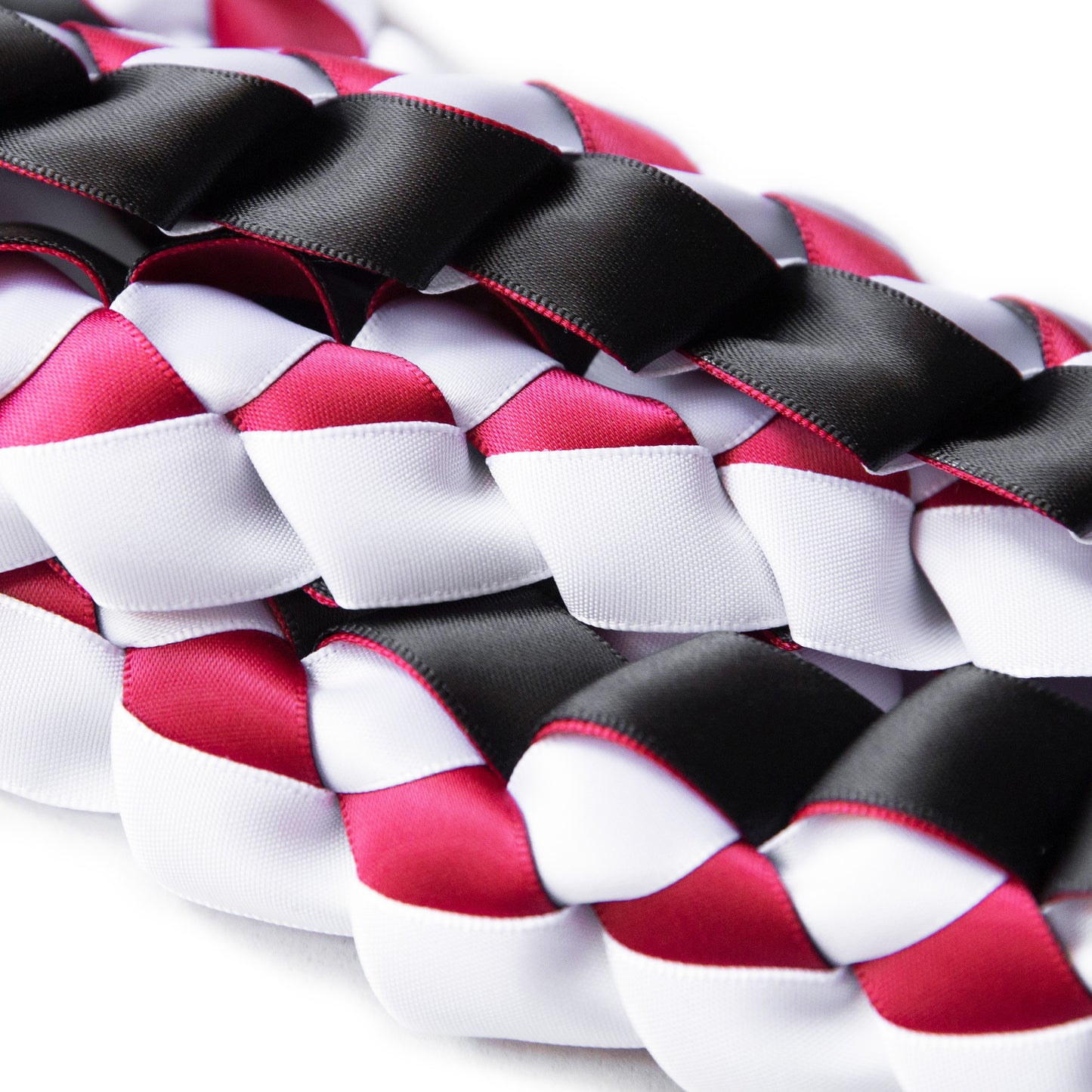 Ribbon Lei - Black & Red & White