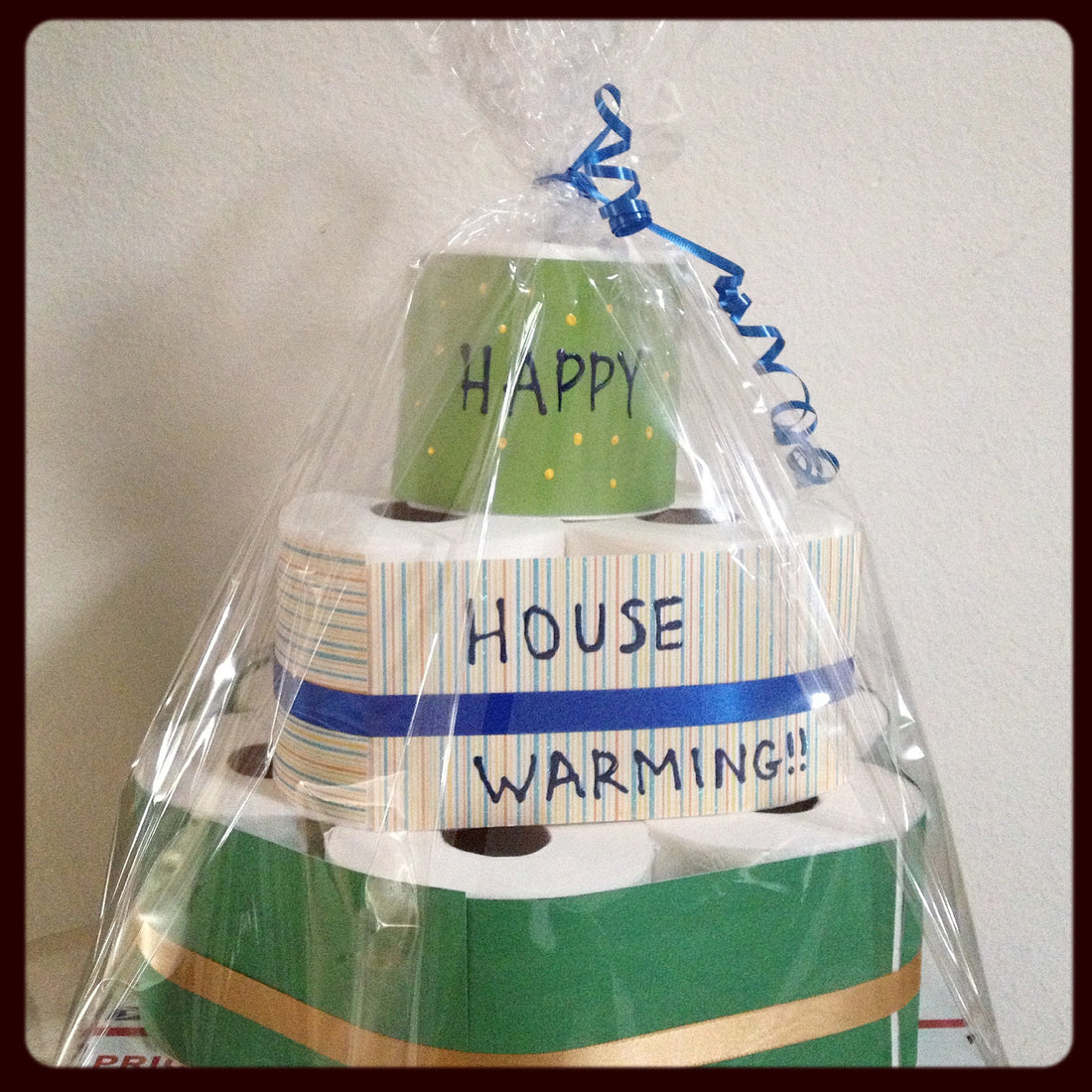 Housewarming Toilet Paper Cake