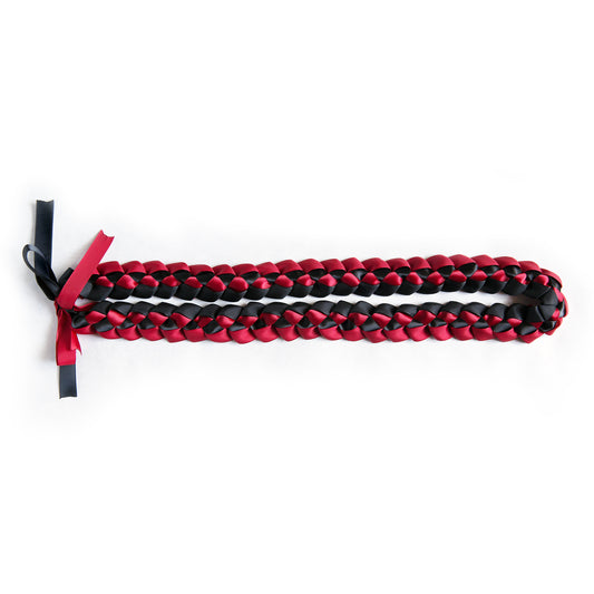 Ribbon Lei - Black & Red