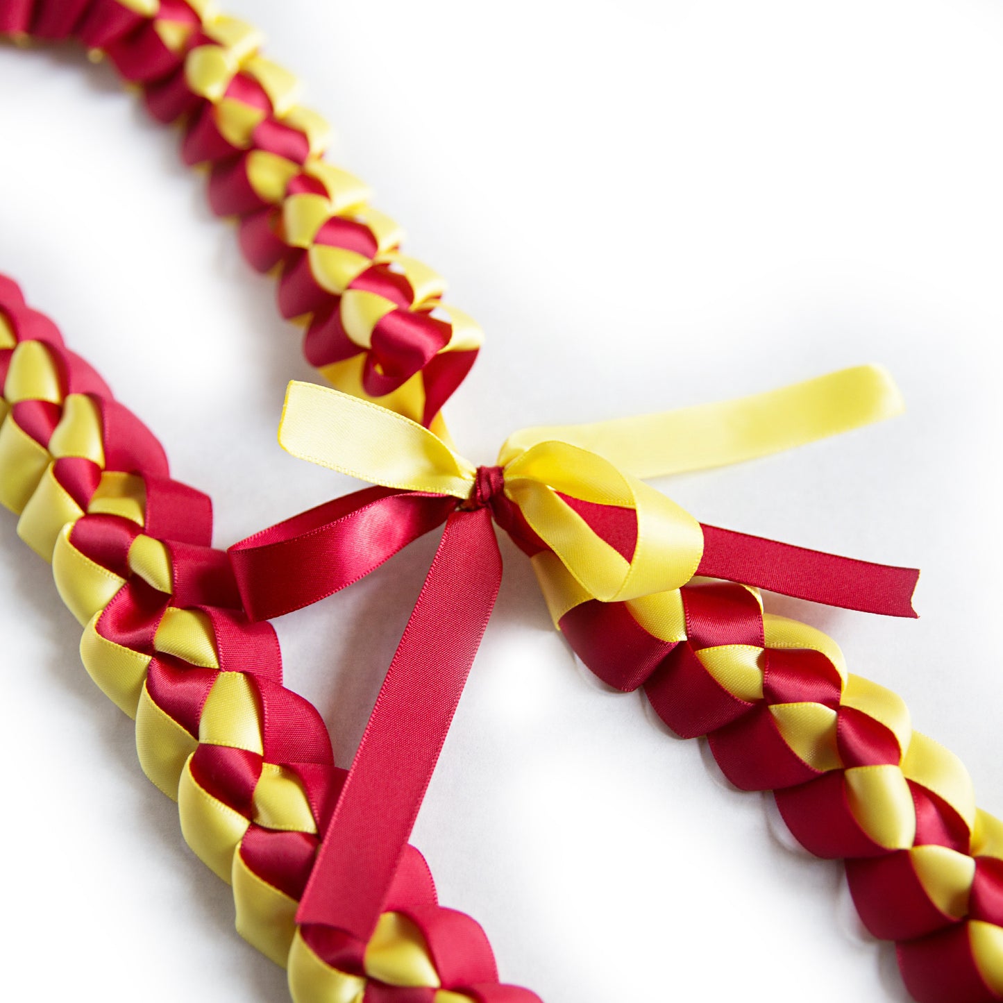 Ribbon Lei - Red & Yellow