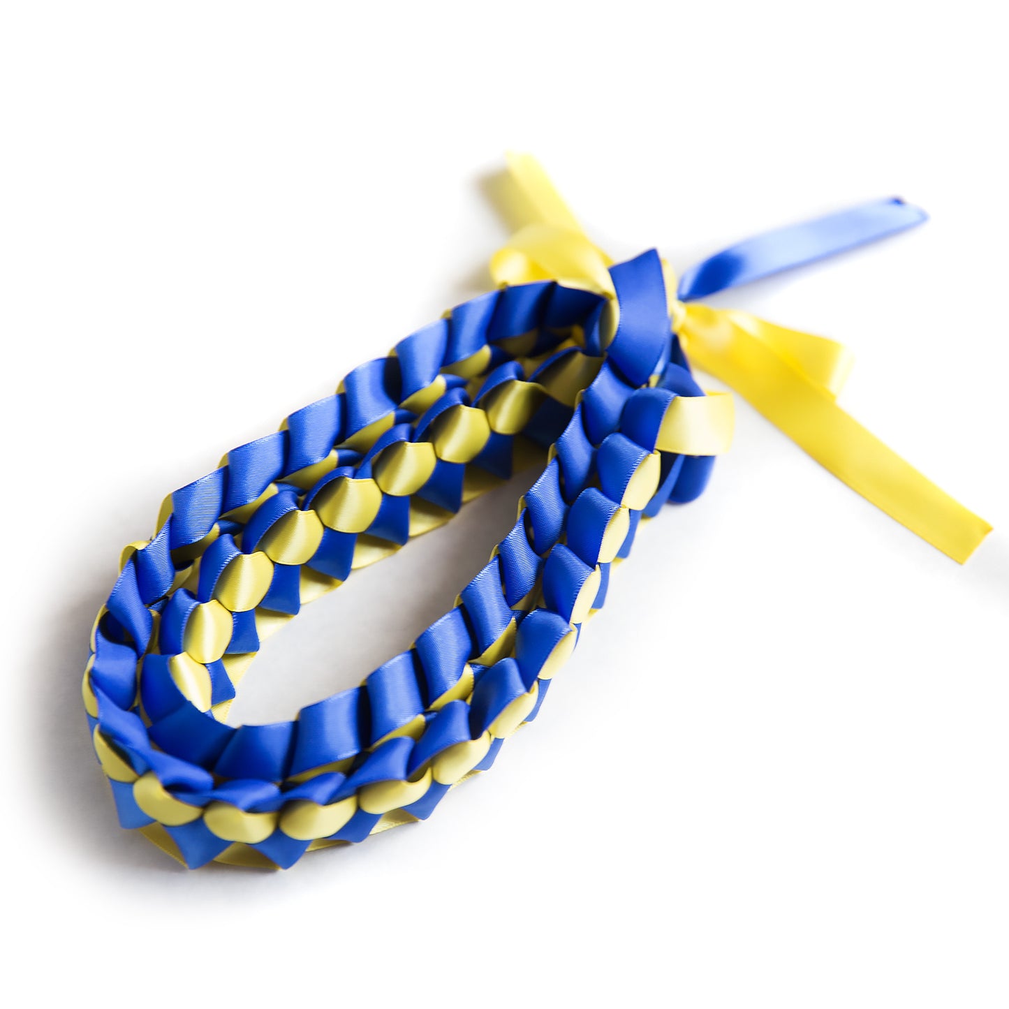 Ribbon Lei - Royal Blue & Yellow