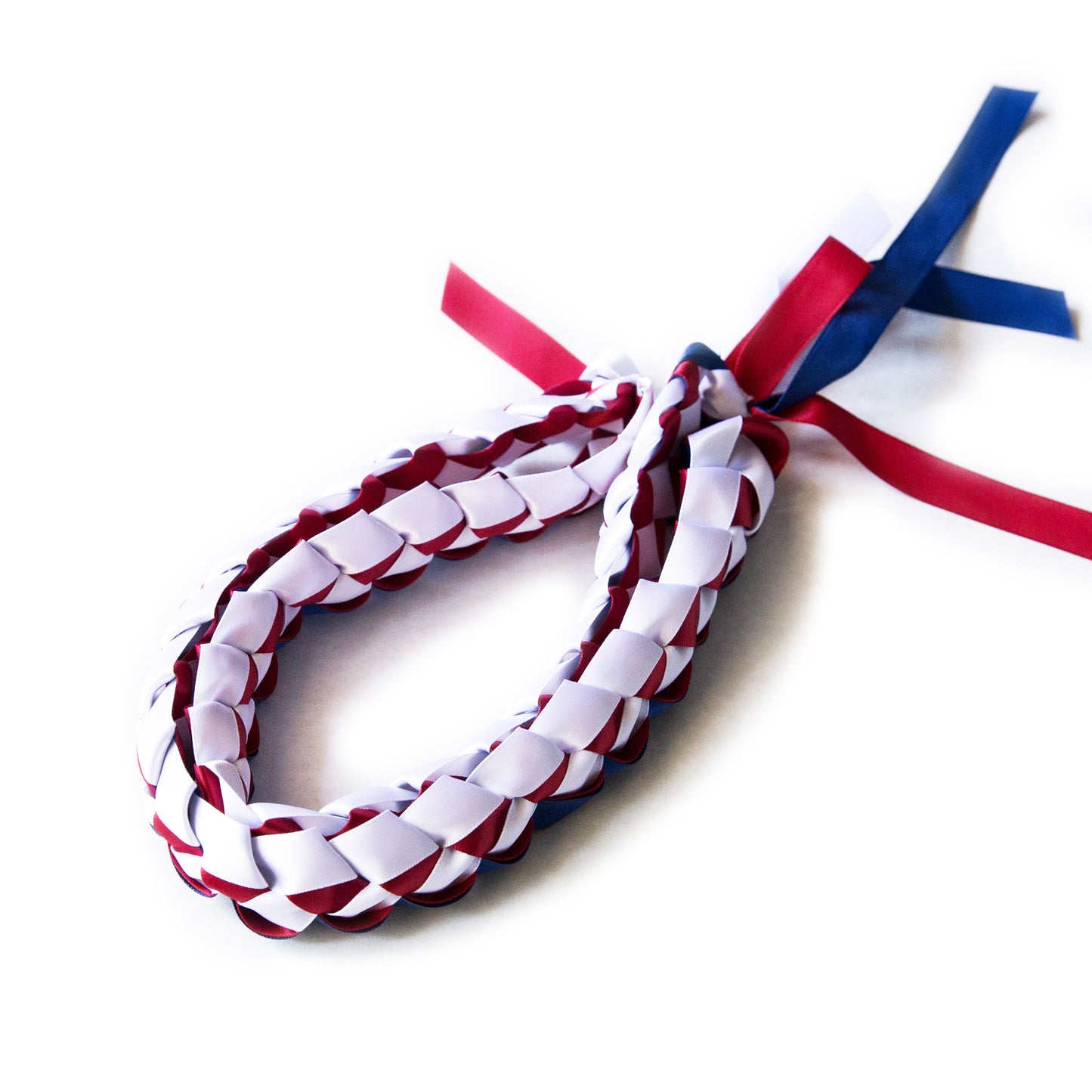 Ribbon Lei - Navy & Red & White