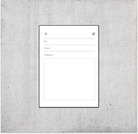 Email Compose Handwritten Card